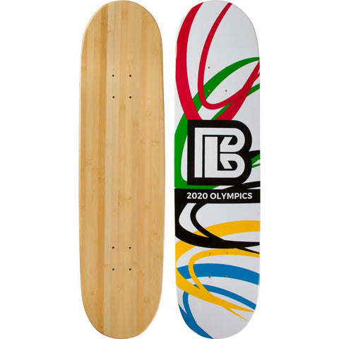 OLYMPIC SLASH - BAMBOO SKATEBOARD DECK